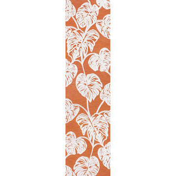Tobago High-low Two-tone Monstera Leaf Indoor/Outdoor Area Rug